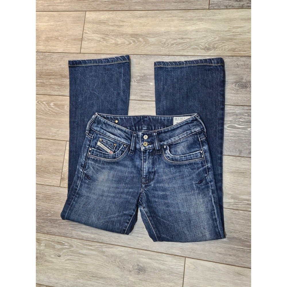 Diesel Ronhar Bootcut Jeans Dark Wash Stretch Denim W26 L30 Mid Rise 008FC